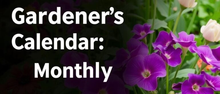 Календарь садовода: работы по месяцам